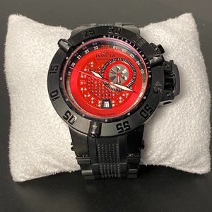 INVICTA SUBAQUA NOMA III Model No. 6169 Black Dragon Red Dial Men's Watch